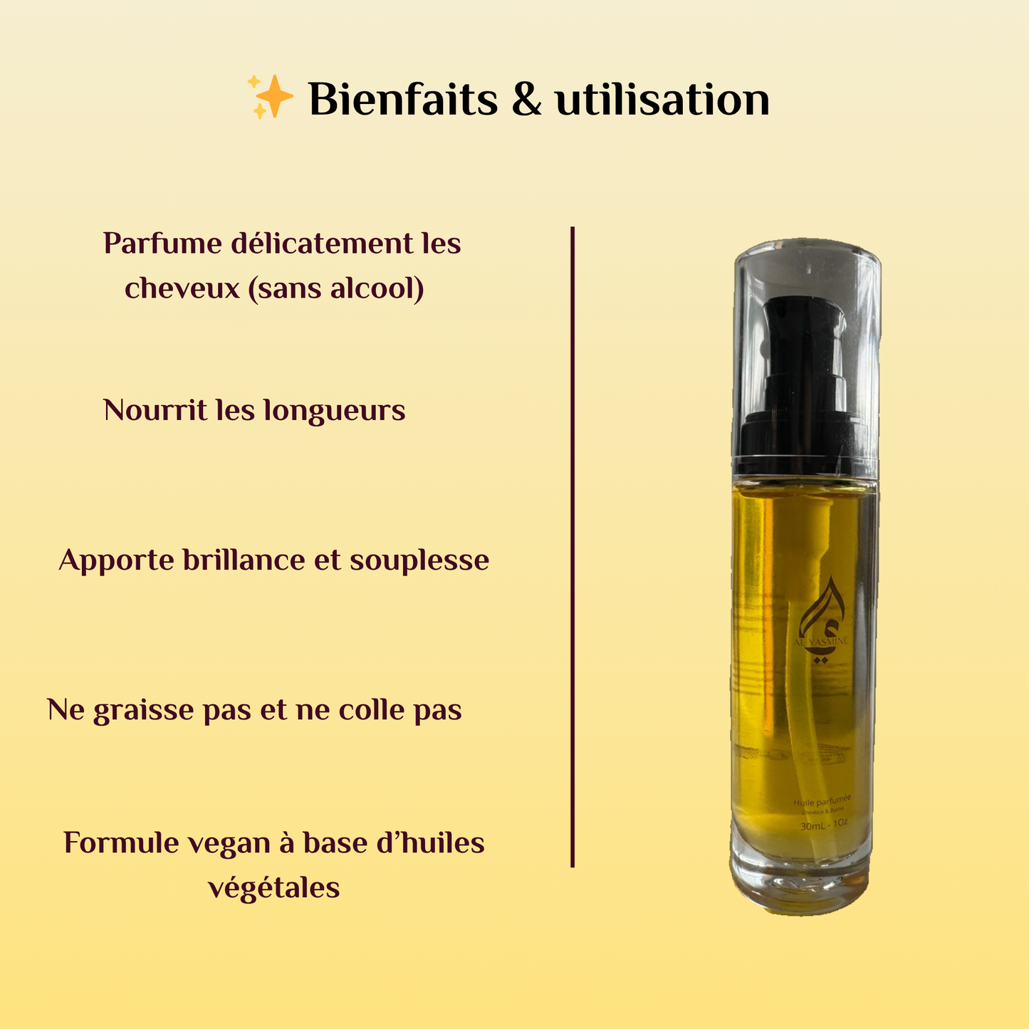 Huile capillaire Parfumée - Passion Musc