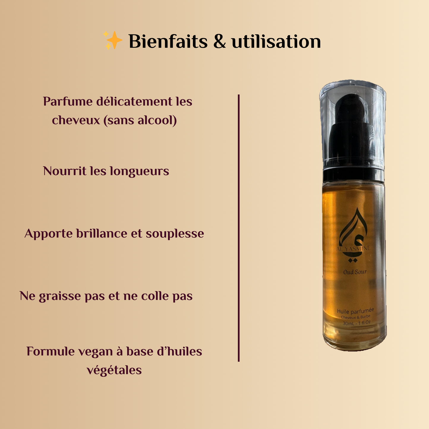 Huile capillaire Oud Sour